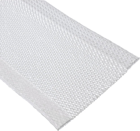 Picture of Organizer InLine InLine® Cable wrap, fabric hose with hook and loop fastener, 1m x 40mm diameter, white