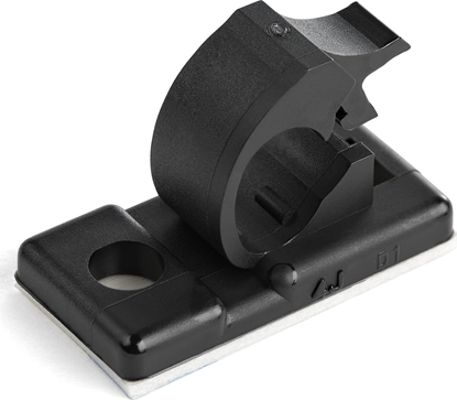 Picture of Kabel StarTech Mae samoprzylepne klipsy kablowe - PC Zarzdzanie kablami/uchwyty kablowe - Organizator kabli - Klipsy kablowe do sieci/USB/Ethernet - Klips nylonowy UL/94V-2 - Czarny - Klamra kablowa - zgodne z TAA (Opakowanie z 10 sztukami)