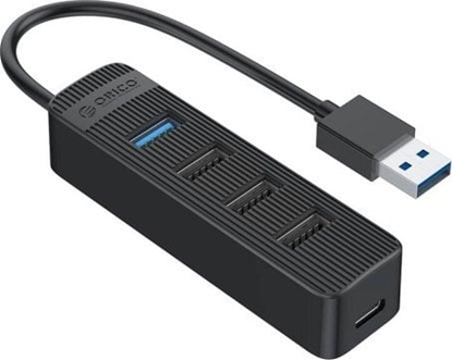 Attēls no Orico Orico USB to USB 3.0 + 3x USB 2.0 Hub Adapter (black)