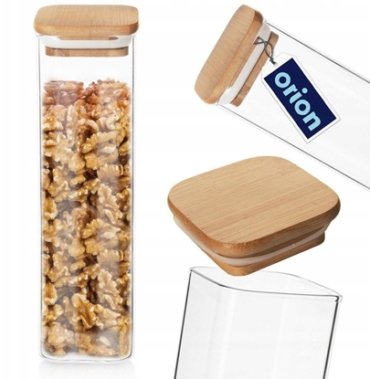 Picture of Orion Pojemnik na produkty sypkie szklany z pokrywk i uszczelk 600 ml