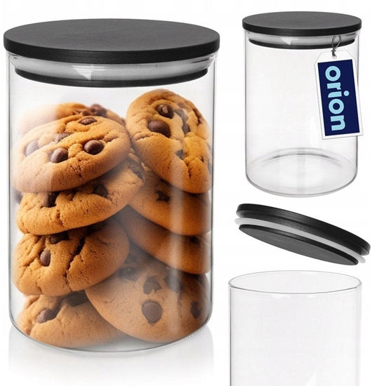 Picture of Orion Pojemnik na produkty sypkie szklany z pokrywk i uszczelk 600 ml