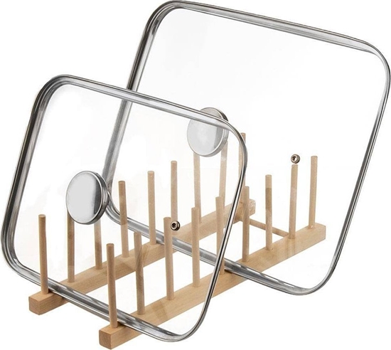 Picture of Orion Stojak na talerze i pokrywki drewniany 35,5x13,5x11 cm