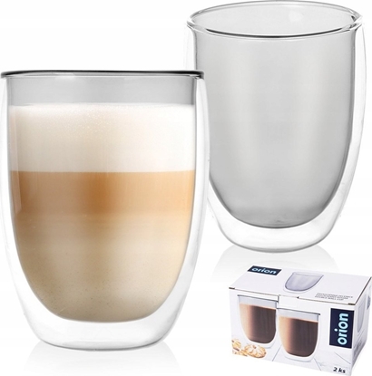 Attēls no Orion Szklanki termiczne z podwójn ciank do kawy latte DOUBLE 370 ml 2 szt.