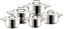 Изображение Orion Zestaw garnków / garnki 18/10 ANETT 10 el. uniwersalny