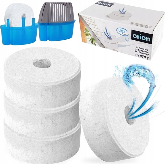 Picture of Orion Zestaw Wkadów Tabletek do Pochaniacza Wilgoci Osuszacza ORION 4 szt.
