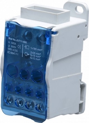 Picture of Orno Blok rozdzielczy 500A, zacisk wejciowy szyna 8x24x1, zaciski wyjciowe 4x10 i 5x16 i 2x25mm?
