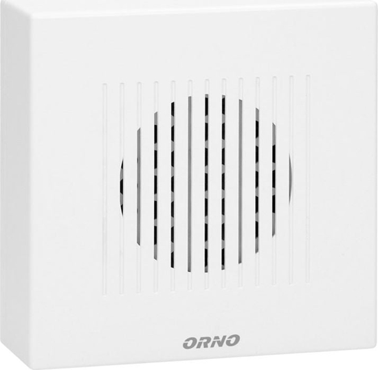 Picture of Orno Dzwonek przewodowy elektroniczny jednotonowy RINGIL MINI AC, 230V, nieno biay