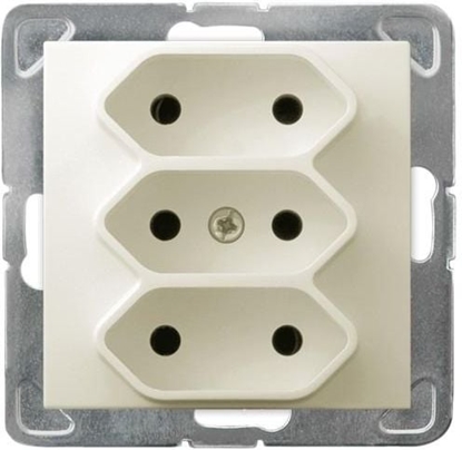 Picture of Ospel Gniazdo Impresja potrójne Euro ecru (GP-3Y/m/27)