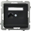 Изображение Ospel Gniazdo komputerowe Sonata pojedyncze RJ45 5e czarny metalik (GPK-1R/K/m/33)