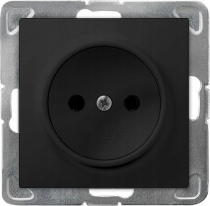 Picture of Ospel Gniazdo Ospel Impresja GP-1Y/m/33 pojedyncze czarny metalik