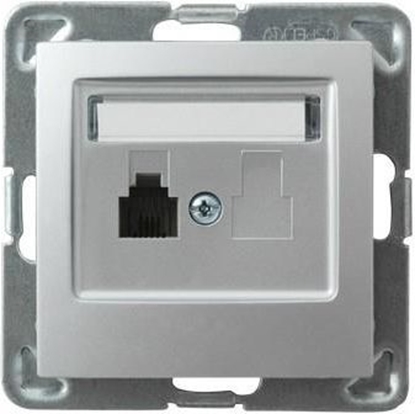 Attēls no Ospel Gniazdo pojedyncze Impresja telefoniczne srebrny (GPT-1Y/m/18)