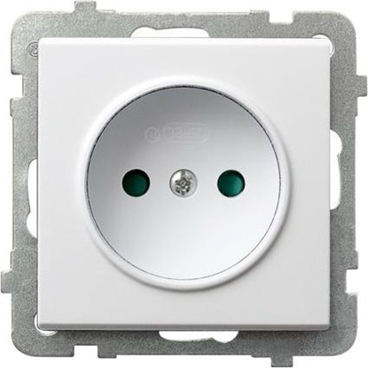 Picture of Ospel Gniazdo Sonata pojedyncze z przesonami torów prdowych biae (GP-1RP/m/00)