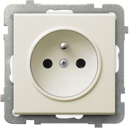 Attēls no Ospel Gniazdo Sonata pojedyncze z uziemieniem ecru (GP-1RZ/m/27)