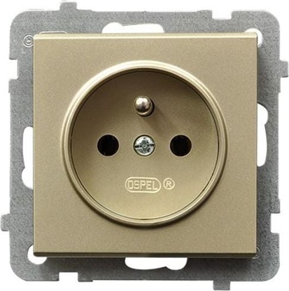 Attēls no Ospel Gniazdo Sonata pojedyncze z uziemieniem szampaski zoty (GP-1RZ/m/39)