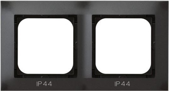 Picture of Ospel Ramka Impresja 2-krotna do czników antracyt (RH-2Y/50)