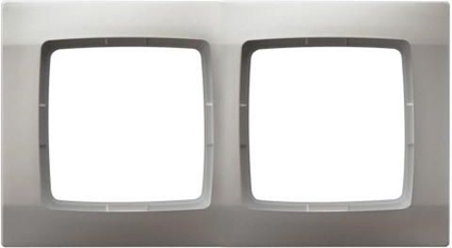 Изображение Ospel Ramka Karo 2-krotna srebrny perowy (R-2S/43)