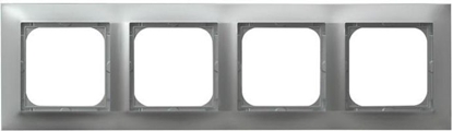 Изображение Ospel Ramka poczwórna Impresja srebrny (R-4Y/18)