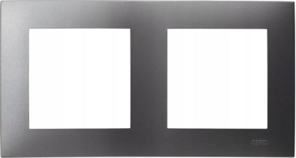 Picture of Ospel Ramka podwójna Ospel Szafir R-2Z/70 szary mat