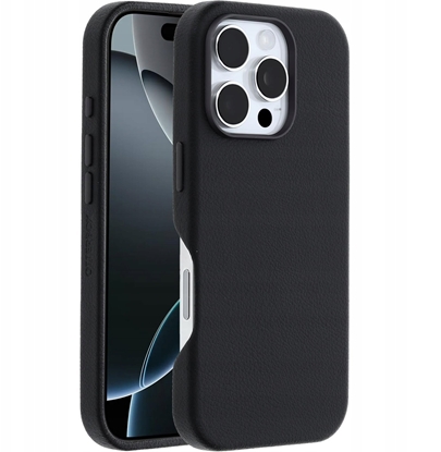 Изображение Otterbox Symmetry Cactus Leather for MagSafe case, iPhone 16 Pro, black