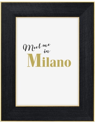 Picture of P.P. Milano black 13x18 cm