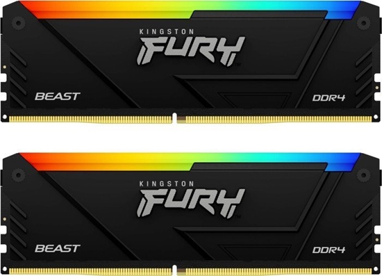 Изображение Pami Kingston Fury Beast RGB, DDR4, 64 GB, 3600MHz, CL18 (KF436C18BB2AK2/64)