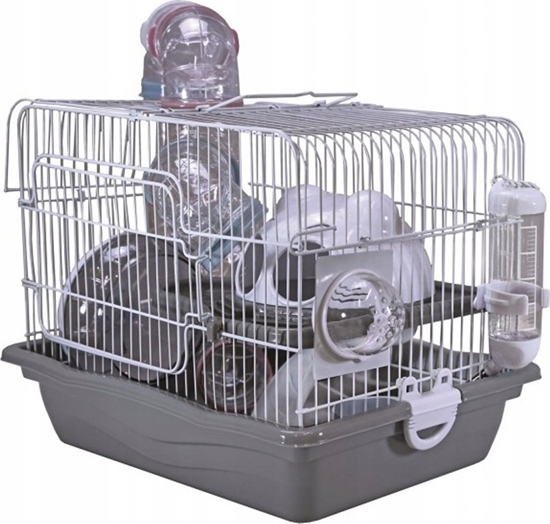 Picture of Panama Pet Klatka dla gryzoni, do czasowego pobytu 35,5x26,6x27,5 cm, biao/szara