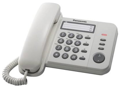Изображение Panasonic Corded Phone KX-TS520FXW White