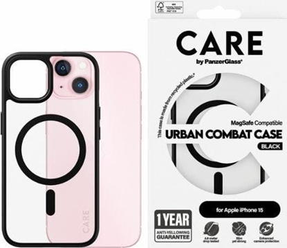 Attēls no PanzerGlass CARE by PanzerGlass Urban Combat Case iPhone 15 6,1" MagSafe czarny/black 1425