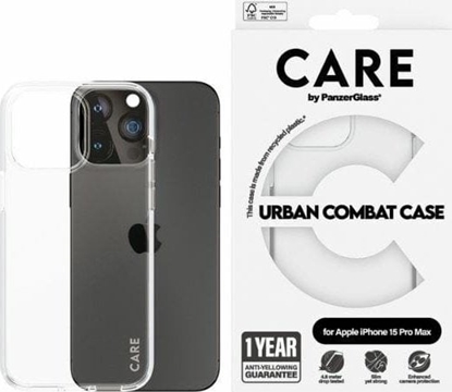 Attēls no PanzerGlass CARE by PanzerGlass Urban Combat Case iPhone 15 Pro Max 6,7"  przezroczysty/transparent 1424