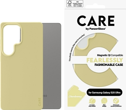 Attēls no PanzerGlass Etui CARE by Fashion QI do Samsung Galaxy S25 Ultra chardonnay