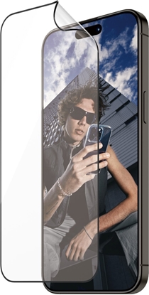 Attēls no PanzerGlass Szko hybrydowe PanzerGlass Ultra-Wide Fit Matrix iPhone 15 Pro Max antybakteryjne