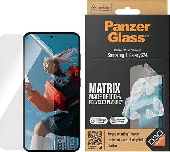 Изображение PanzerGlass Panzerglass Ultra-Wide Fit Sam S24 S921 D3O Matrix Screen Protection 7353 Z Aplikatorem