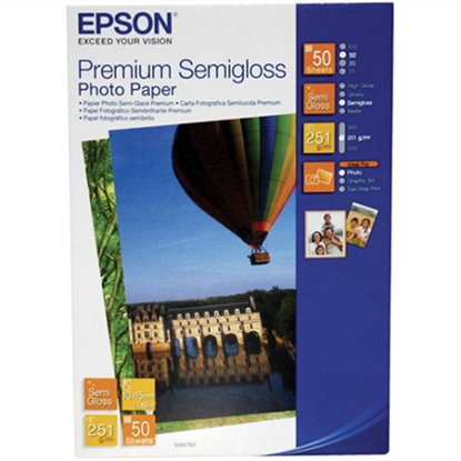 Attēls no Epson Premium Semigloss Photo Paper 10x15, 50 Sheets 251 g