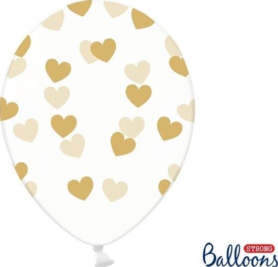 Picture of Party Deco Balony Strong, zote serduszka, 30 cm, 6 szt. uniwersalny