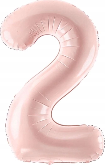 Picture of PartyDeco Balon foliowy 2 jasny róowy 72cm