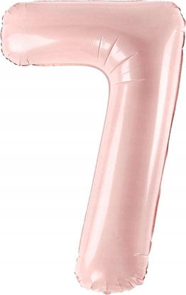 Attēls no PartyDeco Balon foliowy 7 jasny róowy 72cm