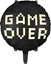 Picture of PartyDeco Balon foliowy Game over czarny 45cm