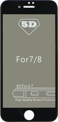 Attēls no Partner Tele.com 5D Full Glue Tempered Glass - do Iphone 7 / 8   4,7 Privacy czarny