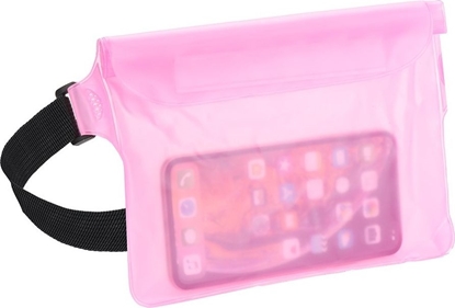Picture of Partner Tele.com Etui Wodoodporne uniwersalne z zapiciem na pasek - róowy