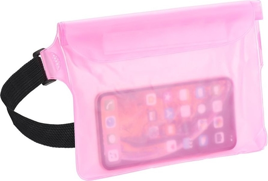 Picture of Partner Tele.com Etui Wodoodporne uniwersalne z zapiciem na pasek - róowy