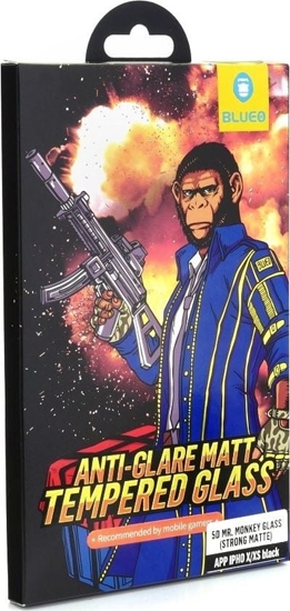 Изображение Partner Tele.com Szko Hartowane 5D Mr. Monkey Glass - APP IPHO XR/11  6,1 czarny (Strong Matte)