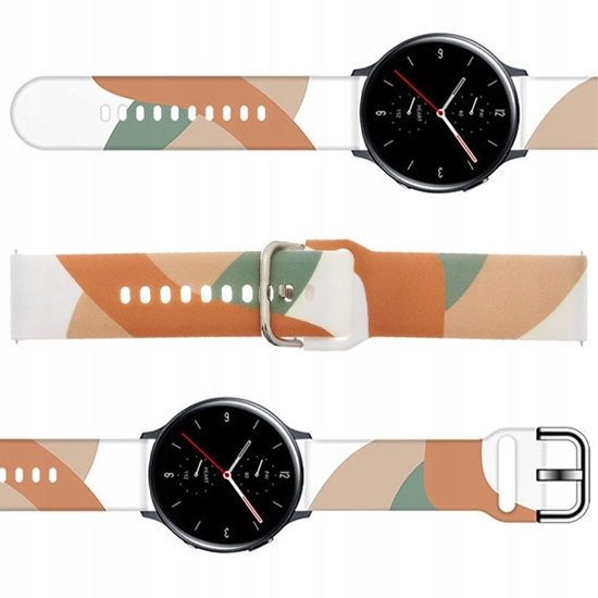 Picture of Pasek Strap Moro do Samsung Galaxy Watch 40 / 41 / 42 / 43 / 44 mm silikonowa bransoletka opaska do zegarka - wzór 3