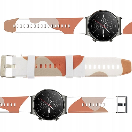 Picture of Pasek Strap Moro do Samsung Galaxy Watch 40 / 41 / 42 / 43 / 44 mm silikonowa bransoletka opaska do zegarka - wzór 5
