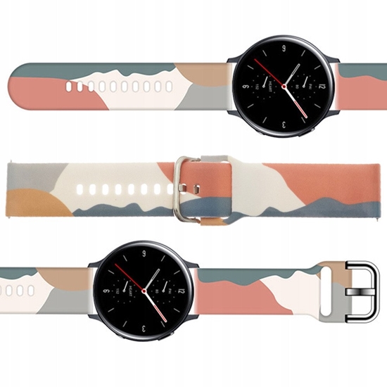 Picture of Pasek Strap Moro do Samsung Galaxy Watch 45 / 46 / 47 mm silikonowa bransoletka opaska do zegarka - wzór 15