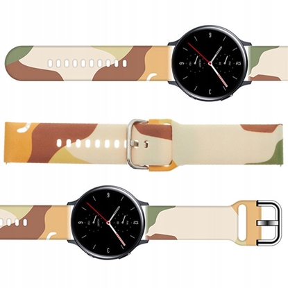 Изображение Pasek Strap Moro do Samsung Galaxy Watch 45 / 46 / 47 mm silikonowa bransoletka opaska do zegarka - wzór 16