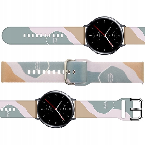 Изображение Pasek Strap Moro do Samsung Galaxy Watch 45 / 46 / 47 mm silikonowa bransoletka opaska do zegarka - wzór 17
