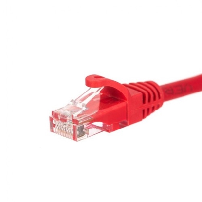Изображение Patch cord | Patch Kabelis | Patch cable | 2m | CAT5E | UTP | 200 cm | ElectroBase ® | Sarkans