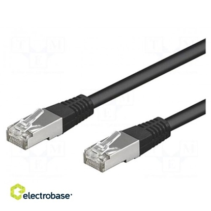 Изображение Patch cord | SF/UTP | 5e | stranded | CCA | PVC | black | 1.5m | 26AWG