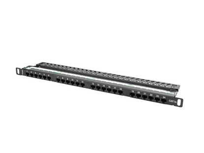 Picture of Patch Panel 24 Port 0.5U Kat.5E czarny 