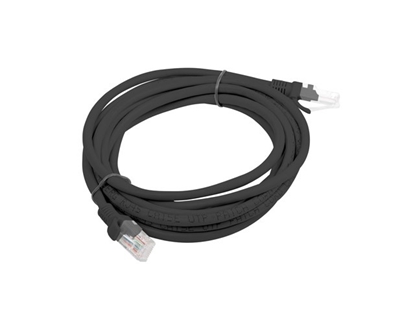 Изображение Patchcord kat.5e 3.0M UTP czarny 